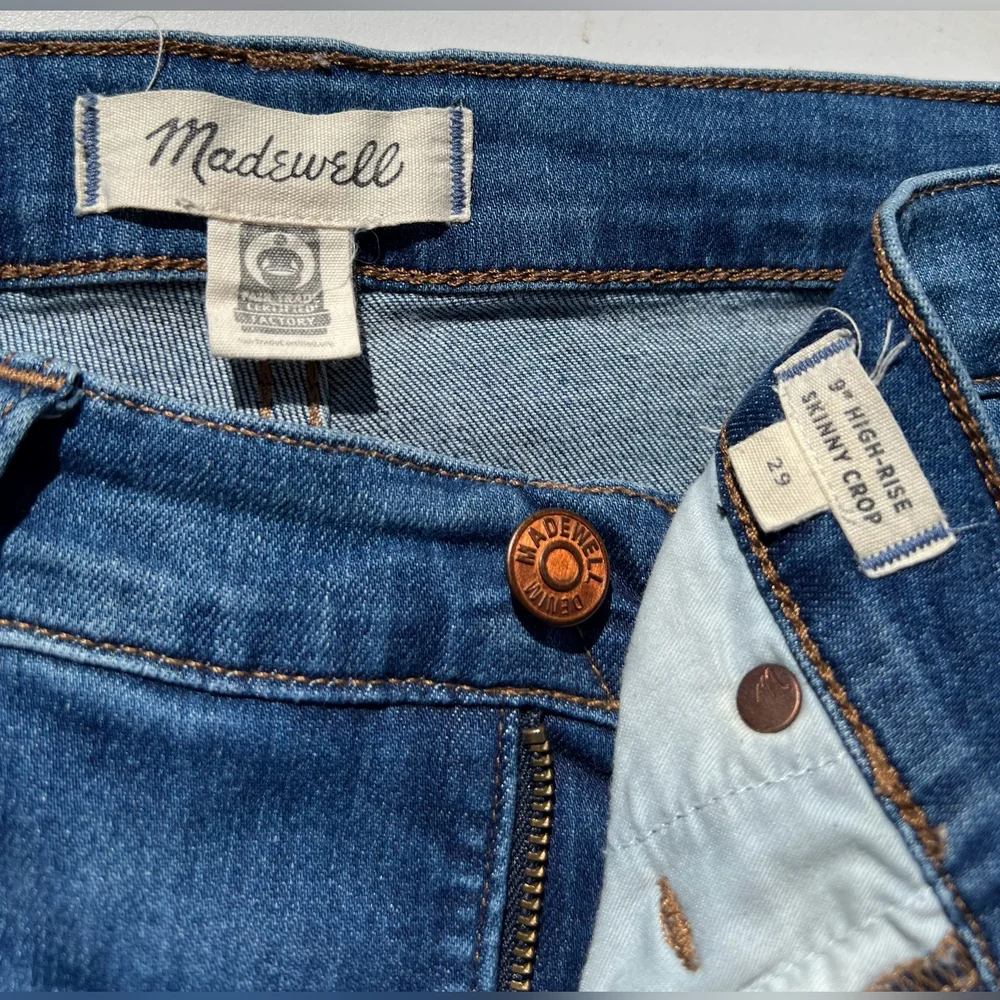 Madewell Women's Classic Blue High-Rise Jeans - Picture 1 of 6